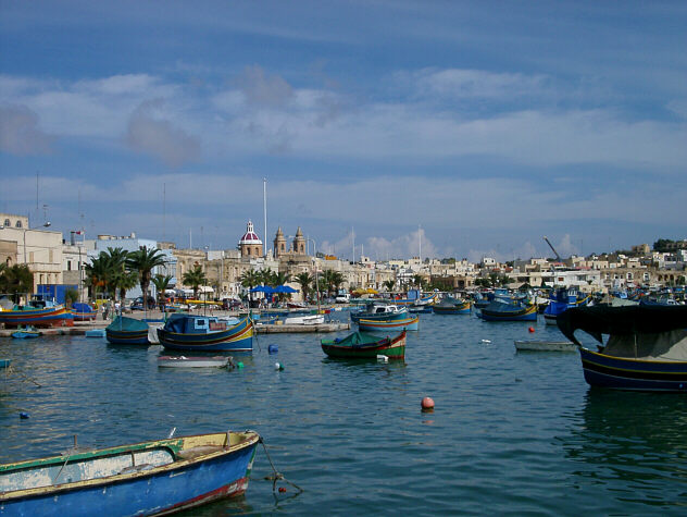 Fra havnen i Marsaxlokk