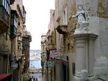 Gadebillede fra Valletta