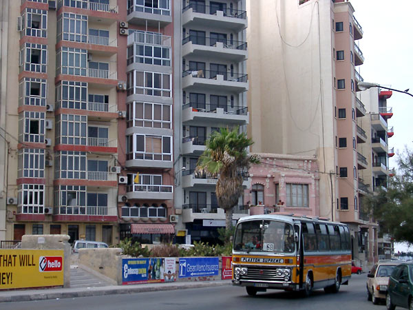 Tower Road in Sliema