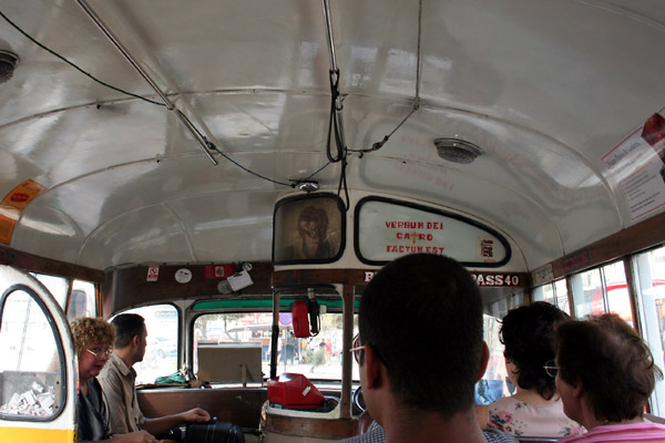 From one of Malta's vintage buses.