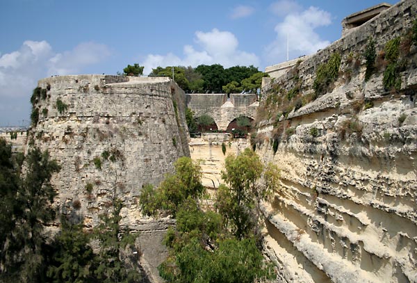 Valletta's city wall