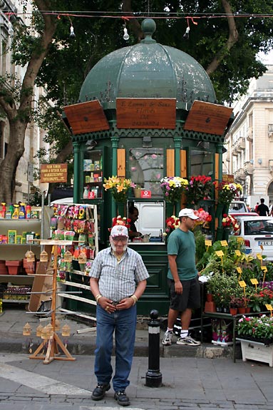 Blomsterforretning i Valletta