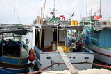 Fishing boats in Marsaxlokk harbour.