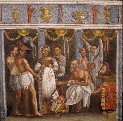 Mosaic at Naples' National Museum