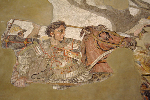 Mosaik fra Pompeii forestillende Alexander den Store