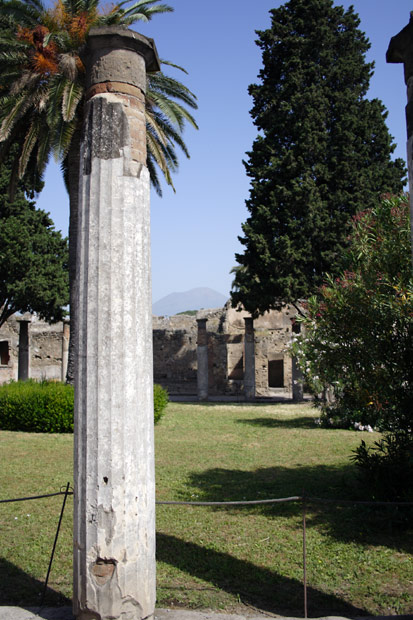 Vesuv set fra Pompeii