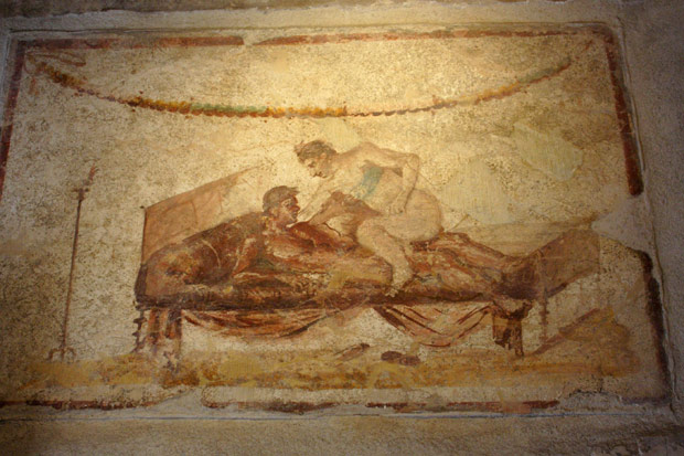 Fresko fra bordellet i Pompeii