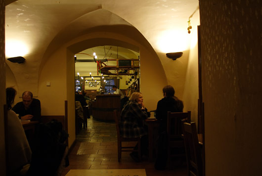 Fra ølstuen og bryggeriet u Medvidku i Prag