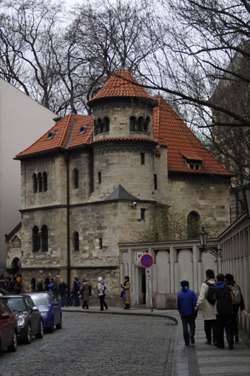 Synagogue in Prague's Jewish district, Josefov