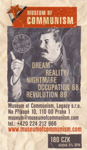 Ticket and link to the Museum of Communism