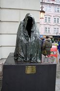 Sculpture outside the Estates Theatre