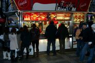 Hotdog stand at the V�clav Square