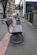 Benches in Prague