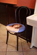 Decorated chair