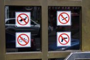 Don't bring guns to the bank, thanks
