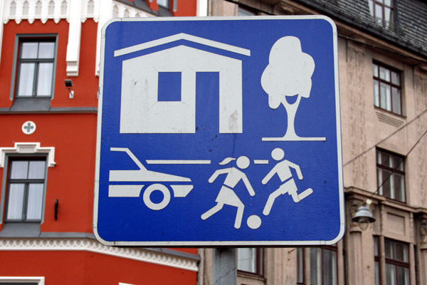 Skilt i Riga - hvad mon det betyder?