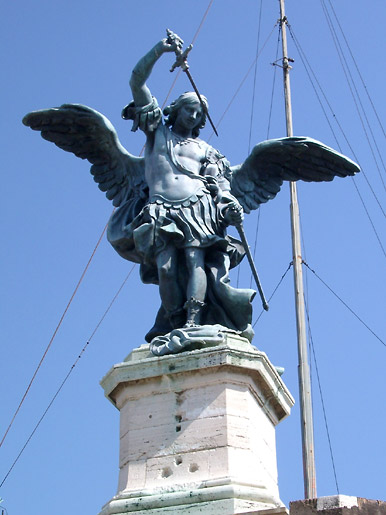Englen p&aring; toppen af Castel Sant'Angelo