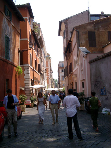 Via della Lungaretta i Trastevere
