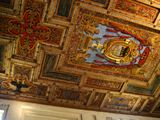The basilica's ceiling