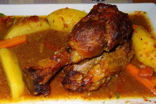 Langtidsstegt svineskank