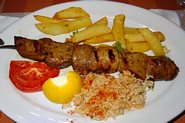 Pork souvlaki