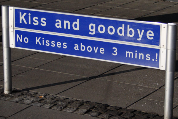 Kiss and goodbye