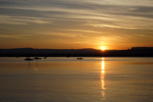 Solnedgang p&aring; Sicilien