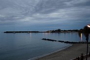 Aftenlys i bugten ved Giardini Naxos