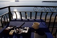 Morgenudsigt fra altanen i Giardini Naxos