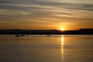 Solnedgang p&aring; Sicilien