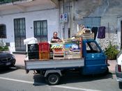 Mobil grønthandler i Giardini Naxos