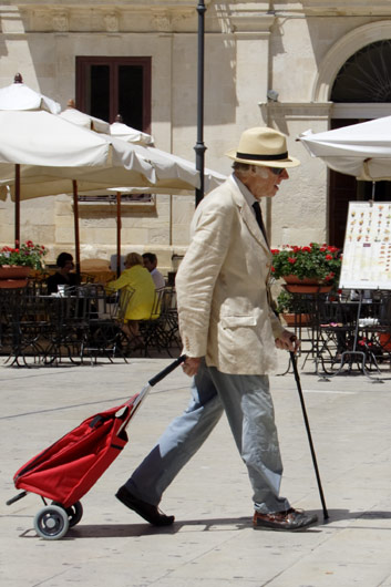 Gammel mand i Siracusa