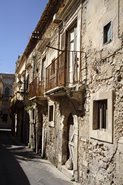 Gamle huse i Siracusa