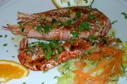 Sicilianske grillede k&aelig;mperejer - gamberoni