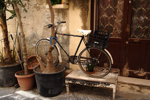Cykelparkering i Siracusa