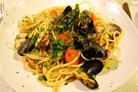 Spaghetti med muslinger