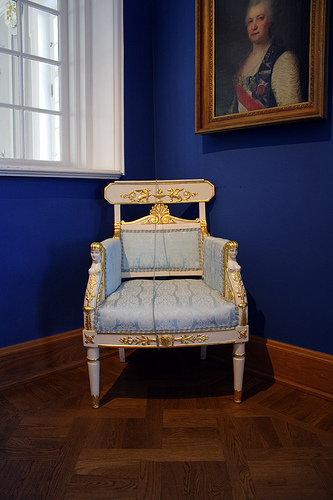Chair at the Tsar's summer palace, Kadriorg