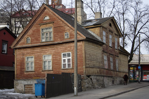 Old wooden house in Tallinn