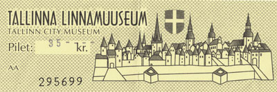 Ticket for the museum