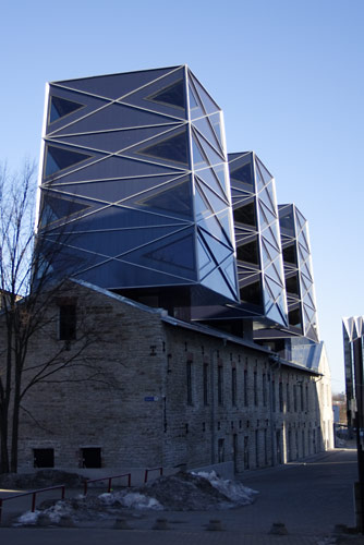 New building on top of an old