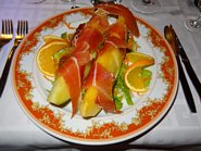 Skinke og melon p&aring; La Cazuela