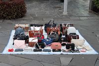 Kopivarer p� promenaden