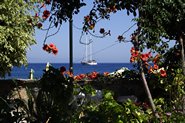 Udsigt fra terrassen p&aring; Tilos