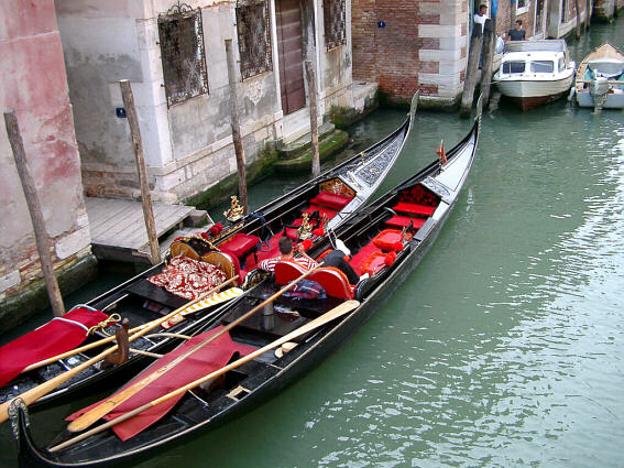 Gondolas in Venice