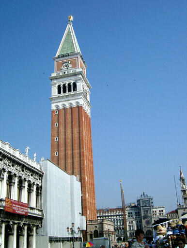The bell tower in Saint Mark's Square