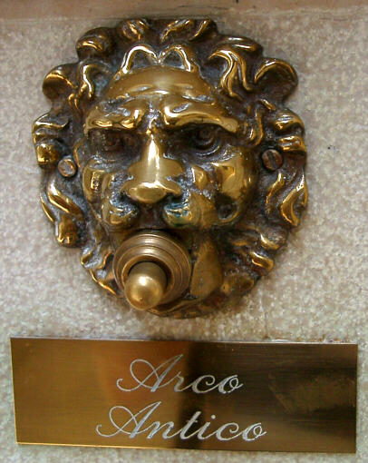 Brass doorbell in Venice