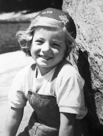 Eva as a girl in Canada