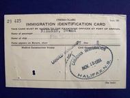 My immigration identification card